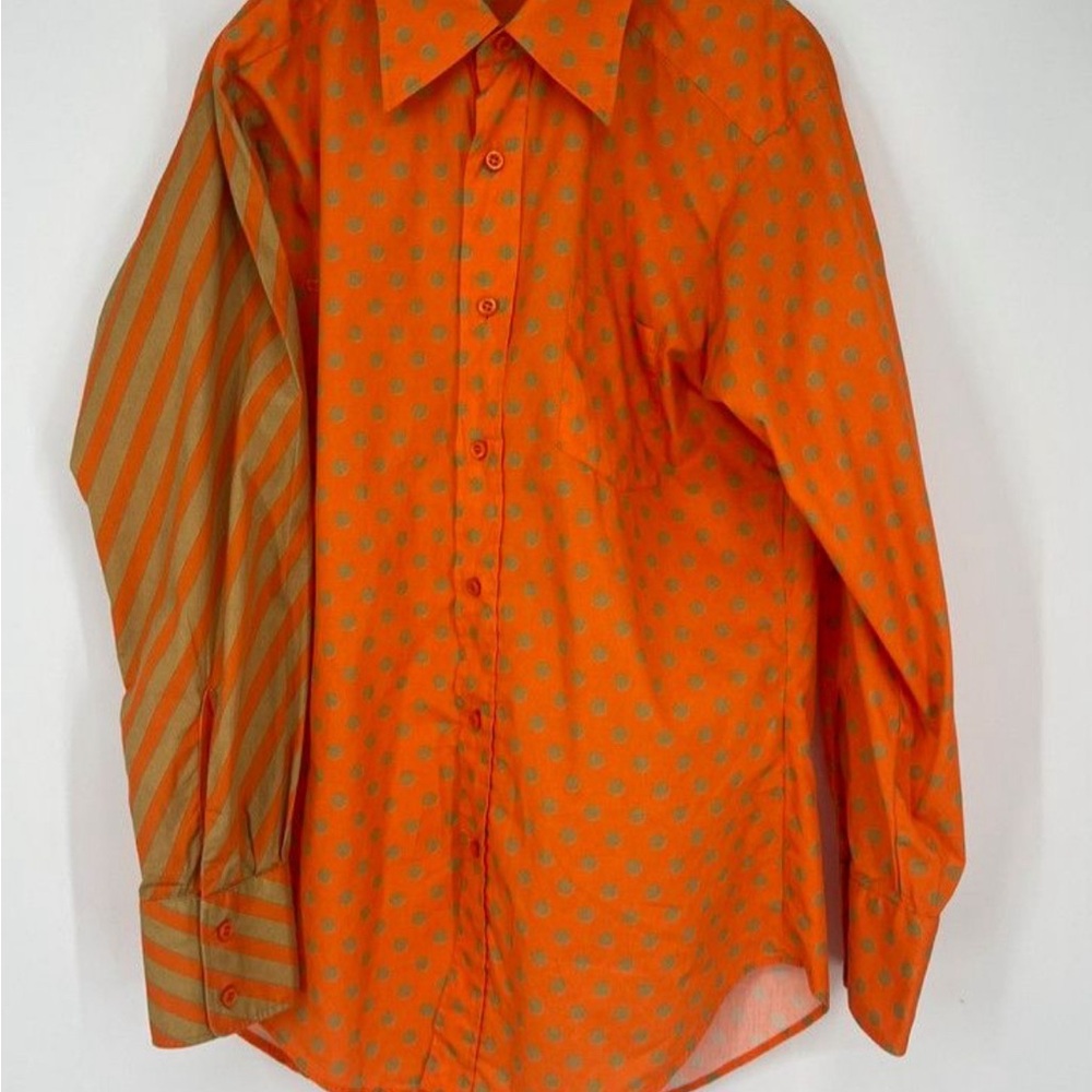 ERL Orange Polka Dot Shirt Size M
